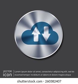 cloud download. icon download files