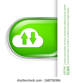 cloud download. icon download files