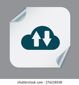 cloud download. icon download files