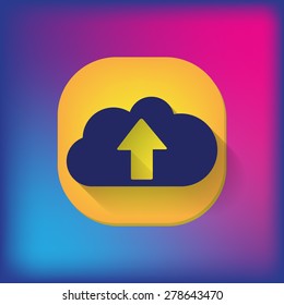 cloud download. icon download files