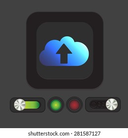cloud download. icon download files