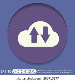 cloud download. icon download files