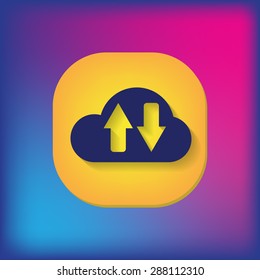 cloud download. icon download files