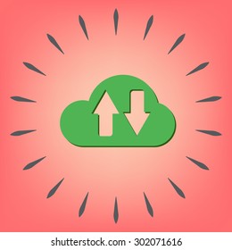 cloud download. icon download files