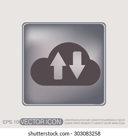cloud download. icon download files