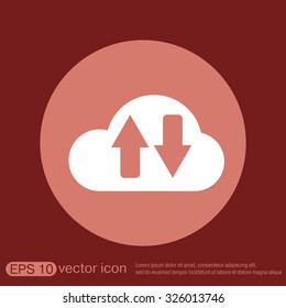 cloud download. icon download files