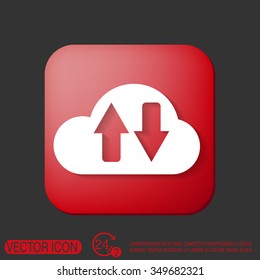 cloud download. icon download files
