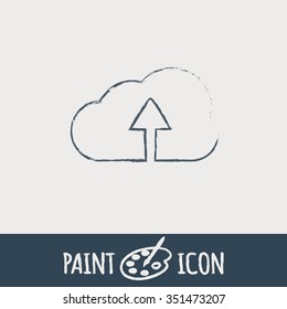 cloud download. icon download files