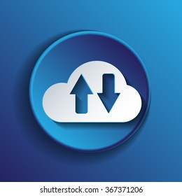 cloud download. icon download files