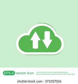 cloud download. icon download files