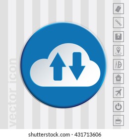 cloud download. icon download files