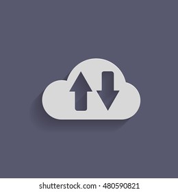cloud download. icon download files