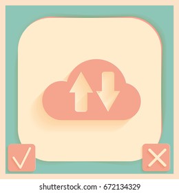 cloud download. icon download files