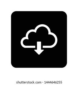 cloud download icon isolated vector