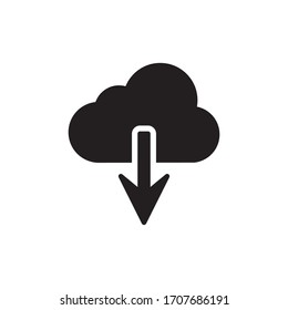Cloud Download Icon In Trendy  Design Vector Eps 10