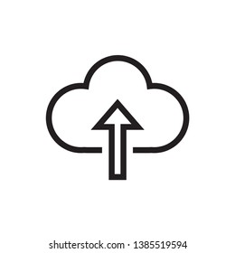 Cloud download icon vector design template