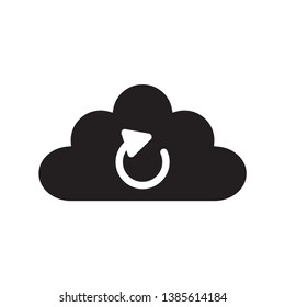 Cloud download icon vector design template
