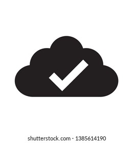 Cloud download icon vector design template