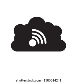 Cloud download icon vector design template