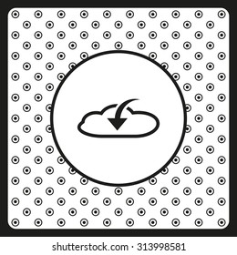 cloud download icon. vector design