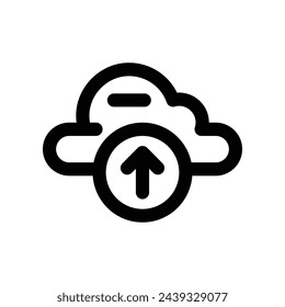 cloud download icon. vector line icon for your website, mobile, presentation, and logo design.