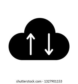 cloud download unload glyph icon
