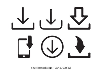 Ícone de download e carregamento de nuvem. Vetor de ícone de download isolado no fundo branco. Vetor eps 10