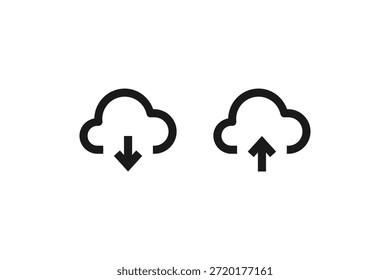 Icono idéntico de Descarga y Cargar en la nube