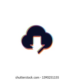 Cloud Download - Vector App Icon