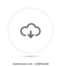 cloud download vector icon 10 eps , Lorem ipsum Flat design