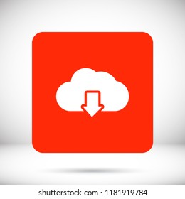  cloud download  vector icon