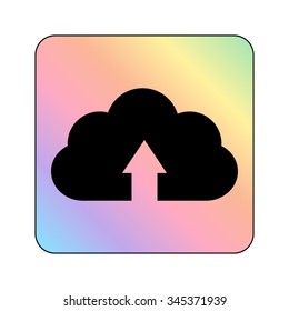 cloud download - vector icon