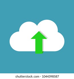 cloud download vector icon illustration eps 10