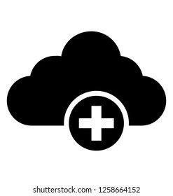 Cloud downloading icon design