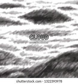Cloud drawing backgound.