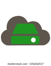 Cloud drive icon trendy icon on white background for web graphic