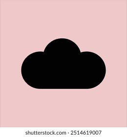 
Cloud drive storage or cumulus cloud flat icon for apps and website