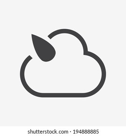 cloud drop icon