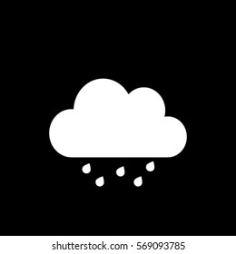 Cloud and drops . weather icon