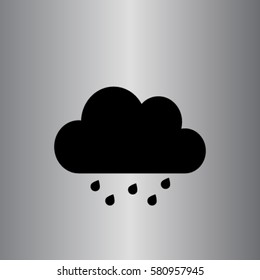 Cloud and drops . weather icon