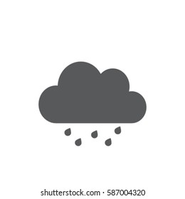 Cloud and drops . weather icon