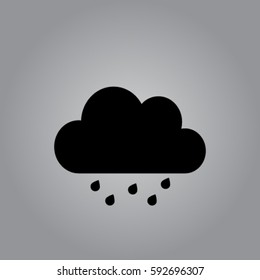 Cloud and drops . weather icon