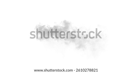 Cloud of dust kicked up by a speeding car on a dirt road. Dispersing trail along the track, showing dynamic motion. Transparent realistic vector illustration.