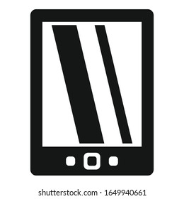 Icono del libro en nube. Icono de vector del libro electrónico de nube para diseño web aislado en fondo blanco