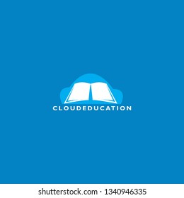 cloud education icon vector