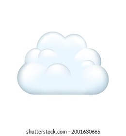 Cloud Emoji Symbol. Illustration Vector Design Art.