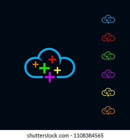 Cloud Energy Icon or Logo Template