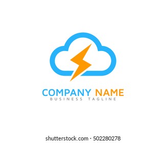 Cloud Energy Logo Design Template