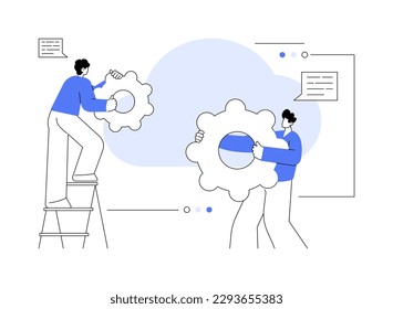 Cloud engineering abstract concept vector illustration. Cloud-based computing, hosted data storage, certified professional engineer, cloud-native software development abstract metaphor.