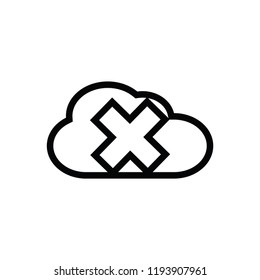  Cloud error icon